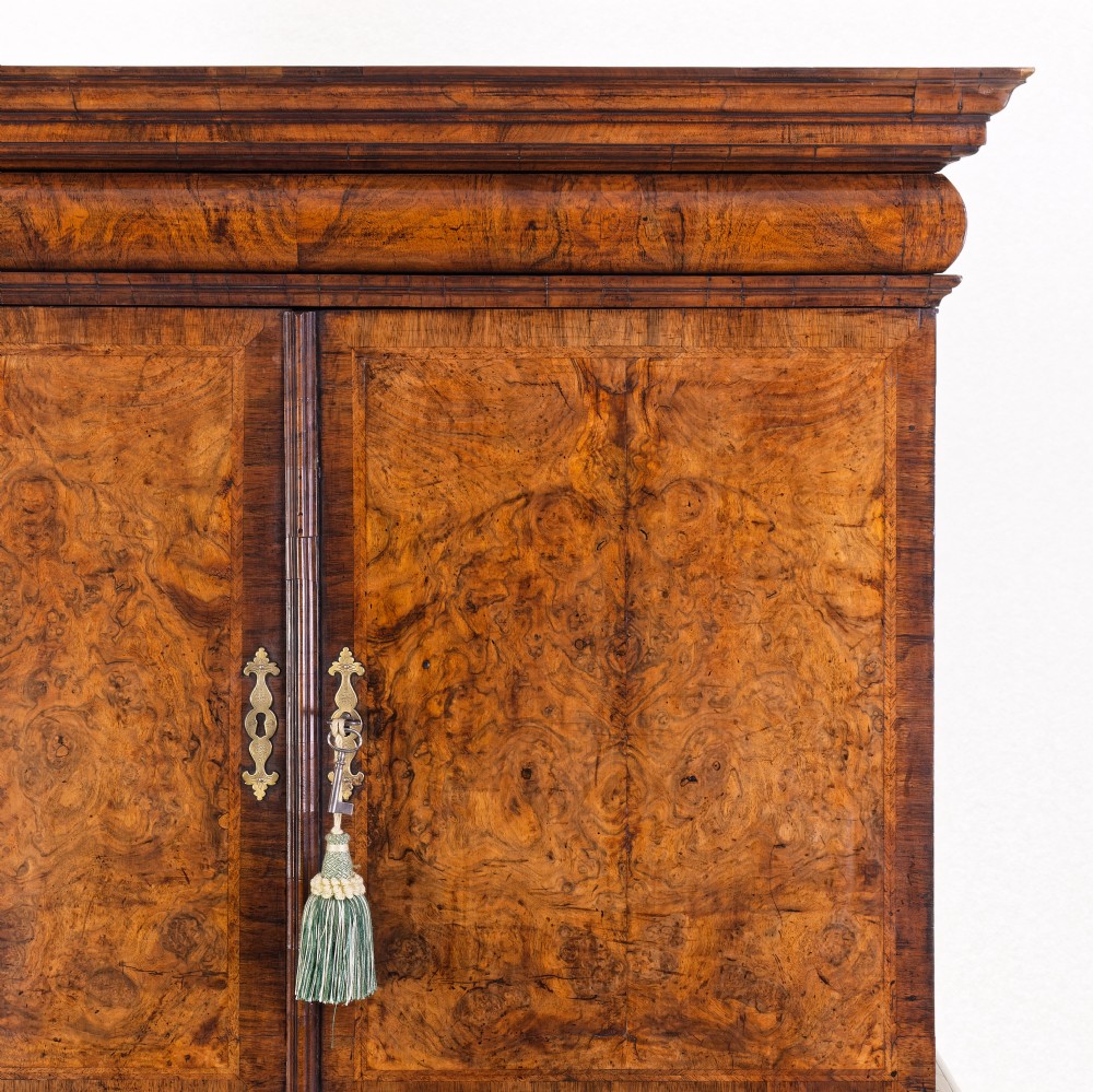 Burr Walnut Cabinet on Chest View V