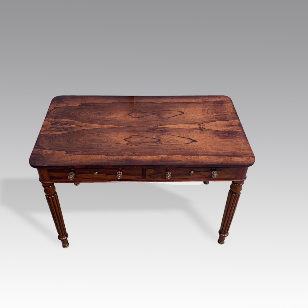 Regency rosewood Library Table attributed to Gilows View VIII