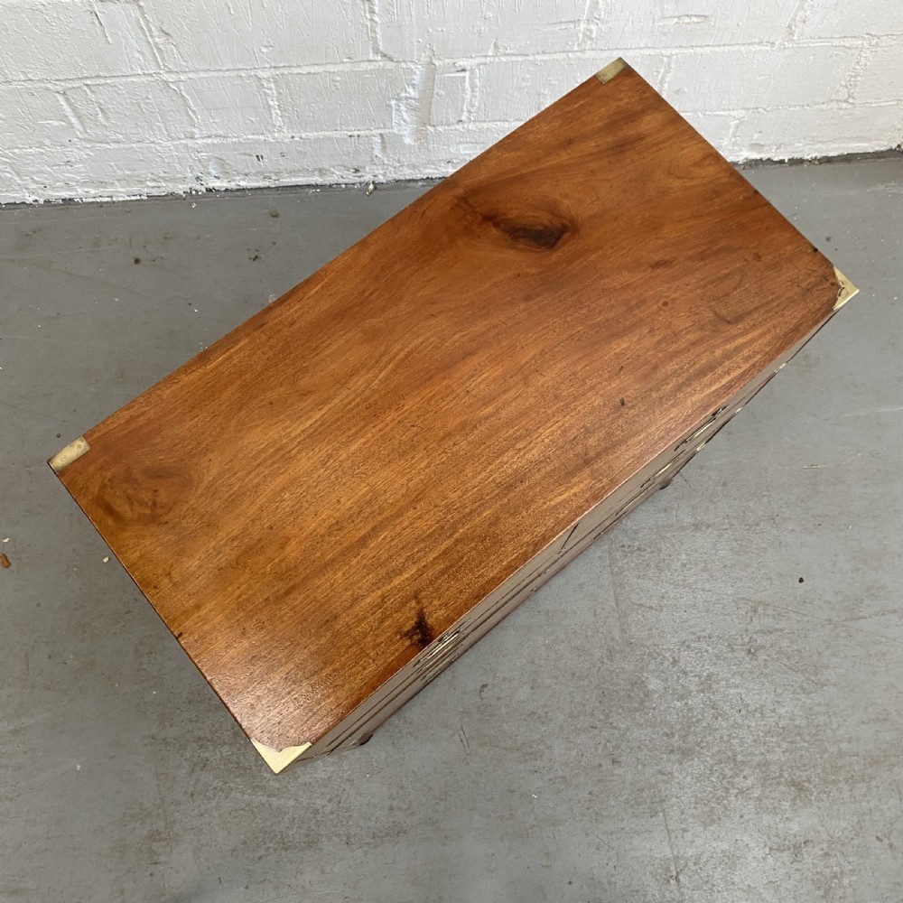 Teak Military/Campaign Chest of Drawers by Ross & Co. Dublin View XV