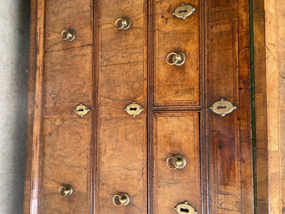 George II period burr walnut bureau View II