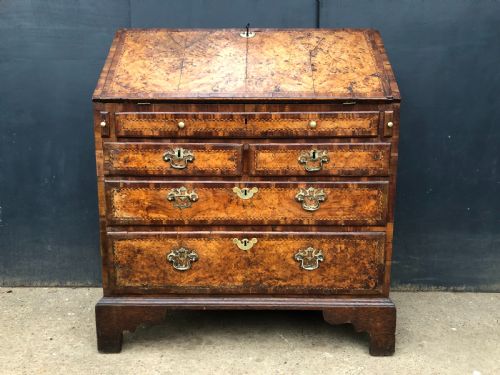 George II Burr Elm and Yew Bureau