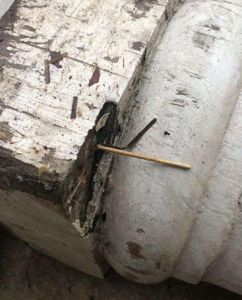 PAIR OF PORTICO SOFTWOOD ARCHITECTURAL COLUMNS FOR RESTORATION - ADDITIONAL PHOTO 7