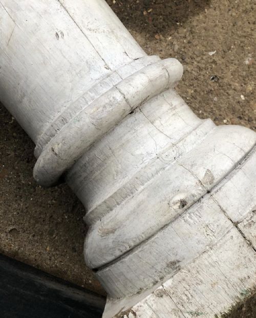 PAIR OF PORTICO SOFTWOOD ARCHITECTURAL COLUMNS FOR RESTORATION - ADDITIONAL PHOTO 8