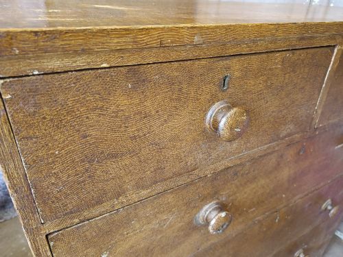 REGENCY PAINTED PINE CHEST DRAWERS - ADDITIONAL PHOTO 4