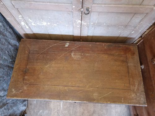 PAINTED PINE MULE CHEST EARLY 19TH CENTURY - ADDITIONAL PHOTO 7