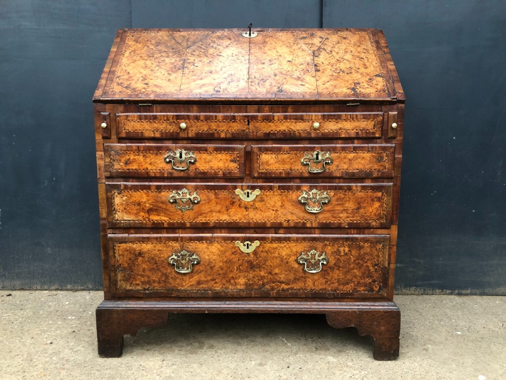 George II Burr Elm and yew bureau