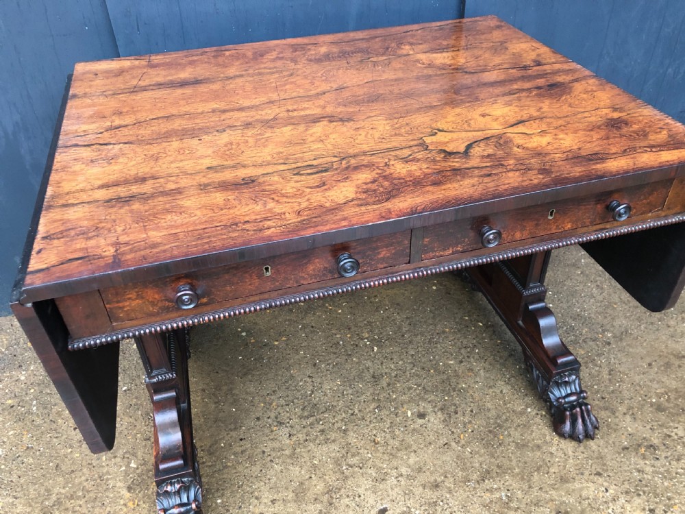 Regency period rosewood sofa table 