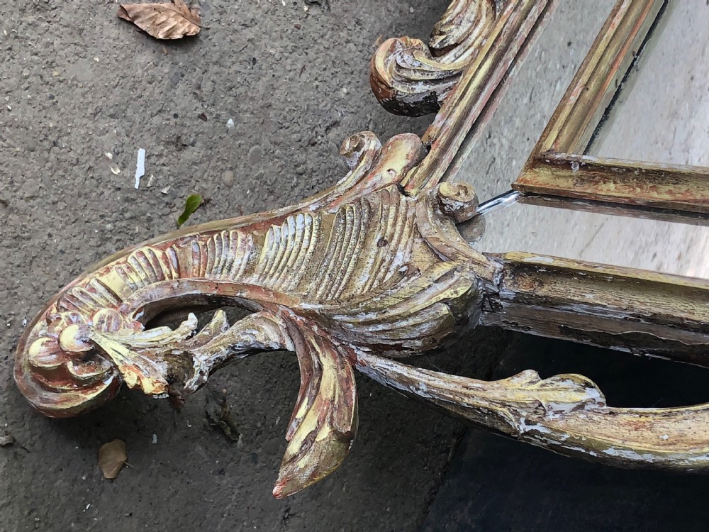 Large Carved Giltwood overmantel mirror  View III