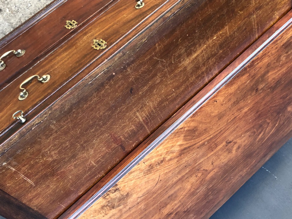 Caddy top mahogany bachelors chest with slide. View XIV