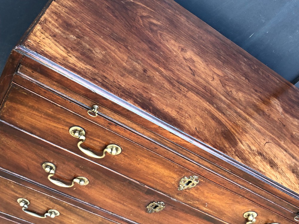 Caddy top mahogany bachelors chest with slide. View XVII
