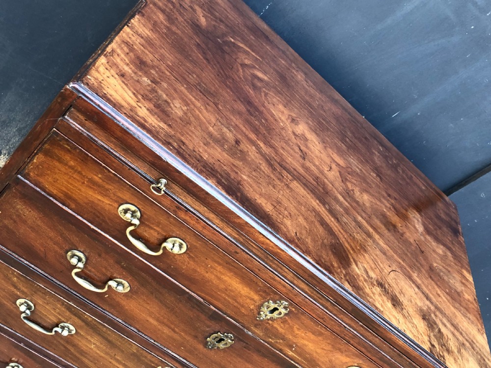 Caddy top mahogany bachelors chest with slide. View XIX