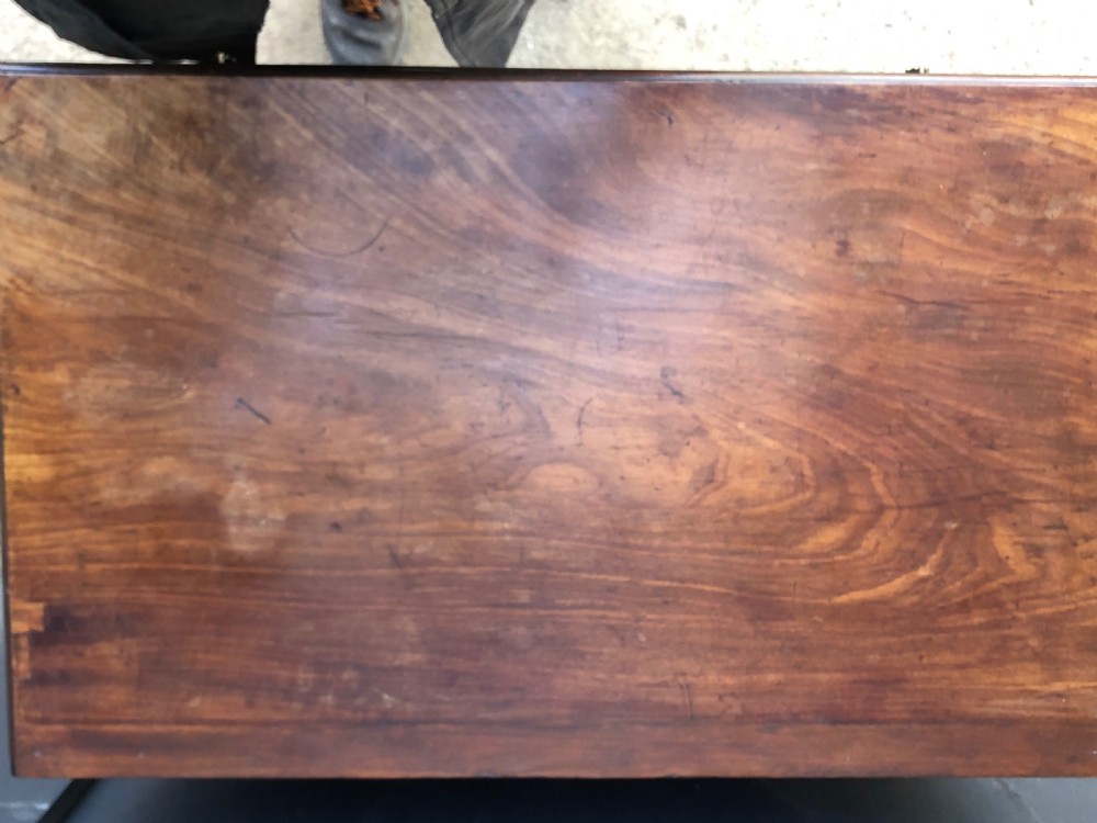 Caddy top mahogany bachelors chest with slide. View XXI