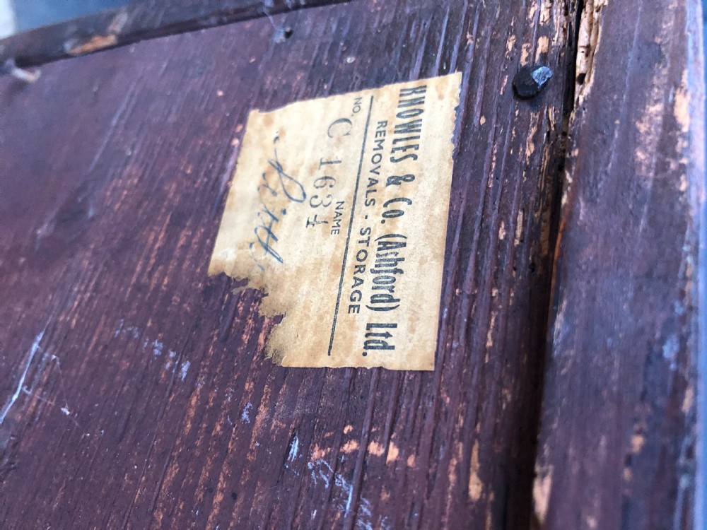 Small original caddy top mahogany bachelors chest  View XI
