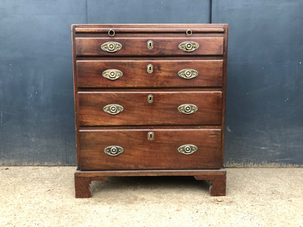 Small original caddy top mahogany bachelors chest 