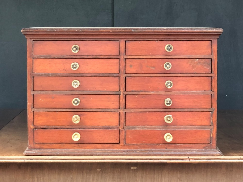 Tabletop collectors or watchmakers chest