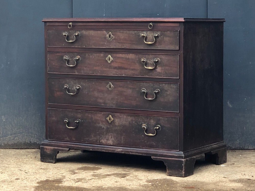 George III period mahogany bachelors chest