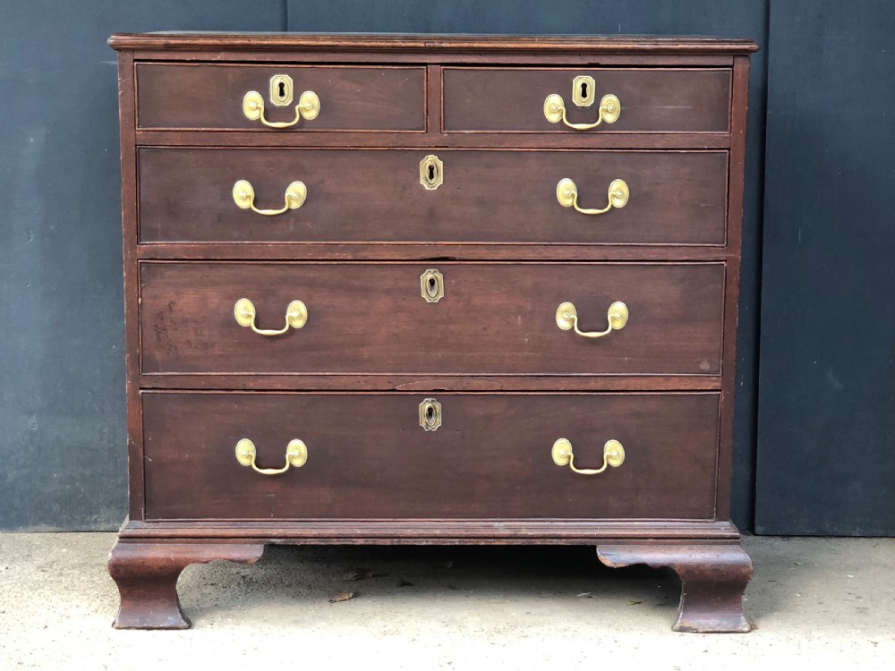 Small late 18th century mahogany chest