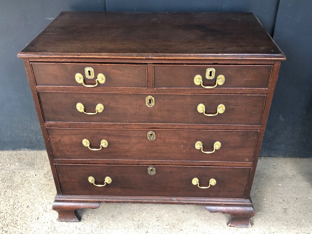 Small late 18th century mahogany chest View II