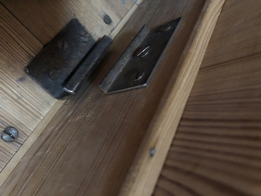 Edwardian pine triple knockdown wardrobe  View XIV