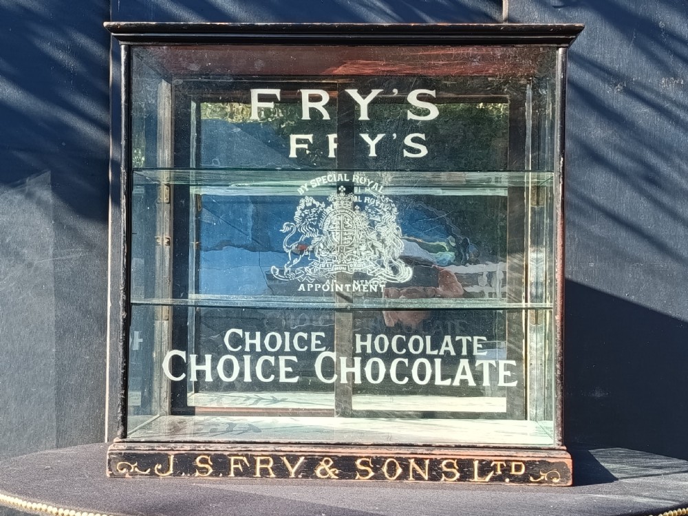 Fry's ebonised and gilt chocolate shop cabinet View IV