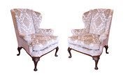 Pair of Late 19th Century Wing Armchairs