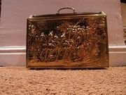 Victorian Brass Magazine Rack