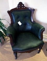 Victorian Mahogany Library Chair