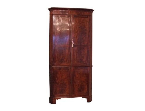 Late Georgian Mahogany Corner Cabinet
