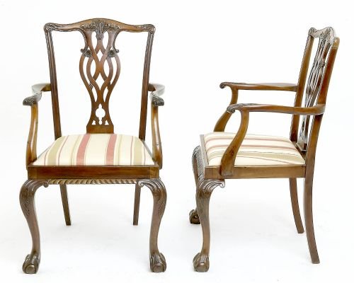 Pair of Chippendale Carvers