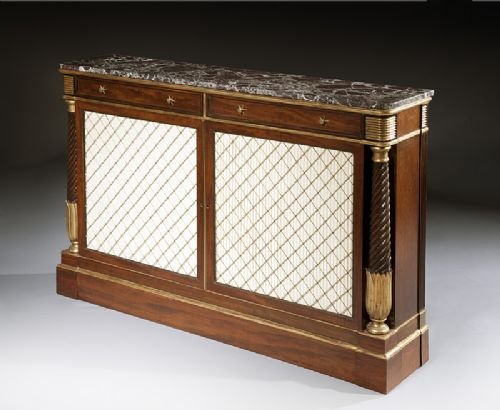 Regency Rosewood and Parcel Gilt Salon Cabinet