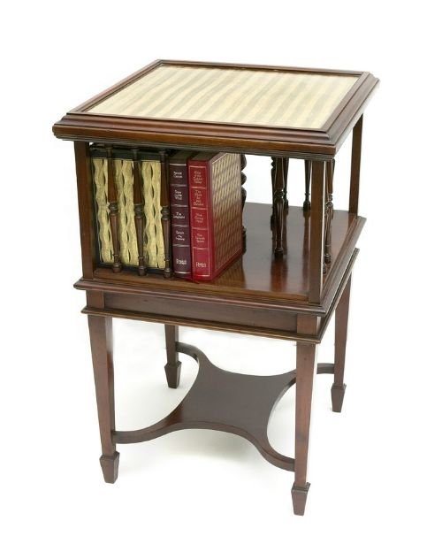 Edwardian Mahogany Revolving Bookcase