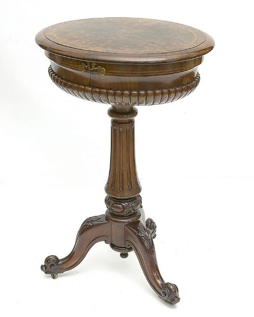 Victorian Walnut Work Table