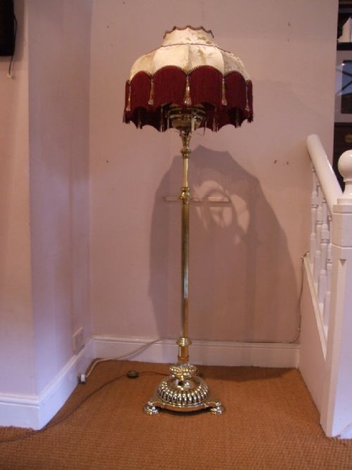 Victorian Brass Standard Lamp