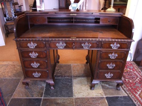 Mahogany Roll Top Desk