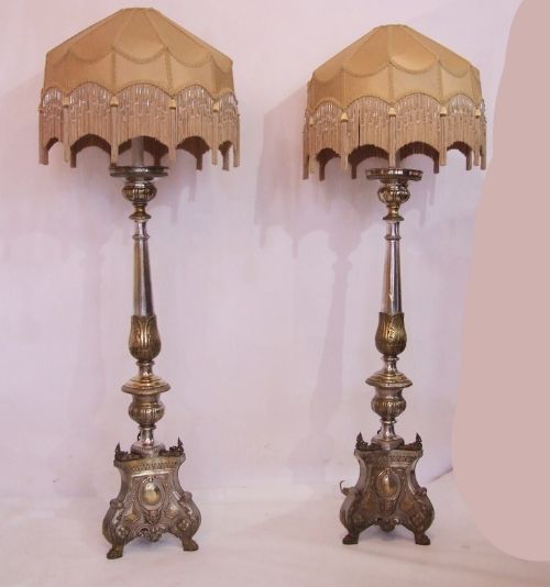 Pair of Georgian Candle Stands