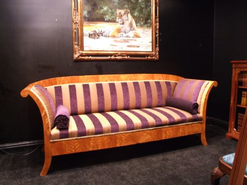 Satin Birch Biedermeier Sofa