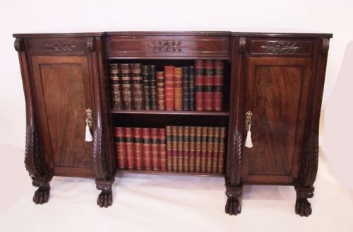 Regency Mahogany Cabinet Bookcase
