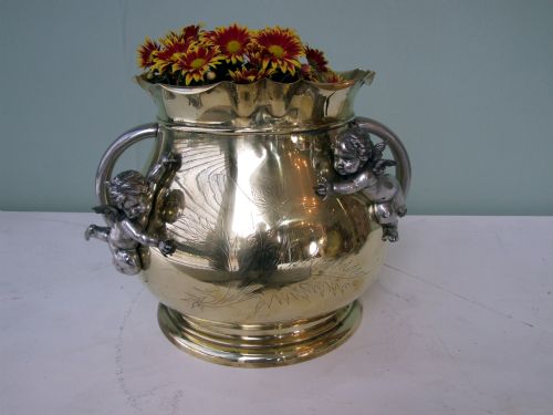 Victorian Brass Jardinière