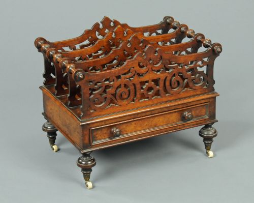Victorian Walnut Canterbury