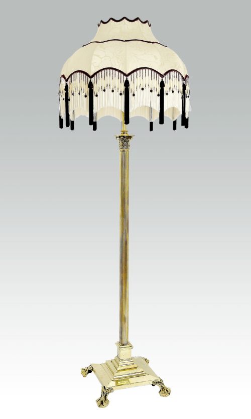 Brass Extending Standard Lamp