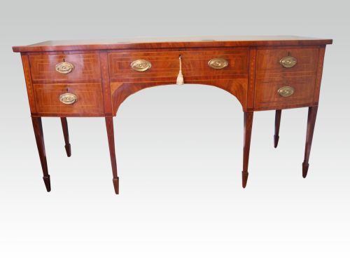 George III Inlaid Mahogany Sideboard
