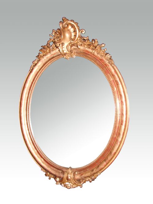 Oval Gilt Mirror