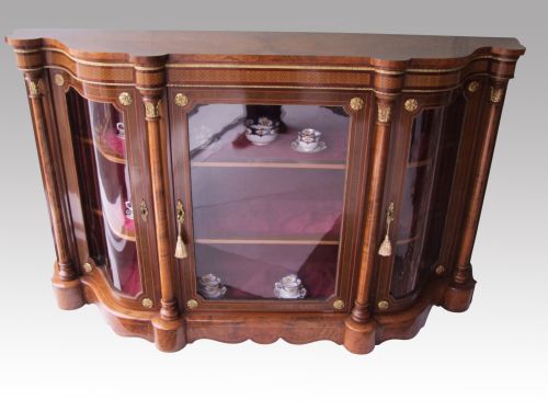 Victorian Burr Walnut Credenza