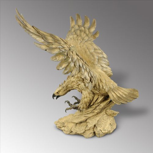 A Large Cast Sculpture of an Eagle