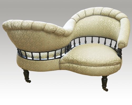 Ebonise Lovers Sofa