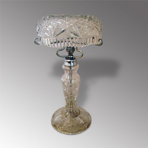 Cut Glass "Mushroom" Table Lamp