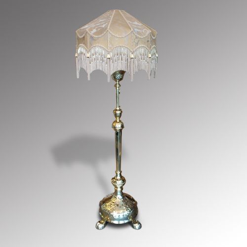 Victorian Brass Standard Lamp