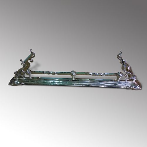 Art Nouveau Style Brass Fender