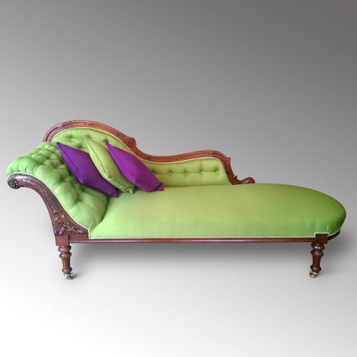 Victorian Walnut Chaise Lounge