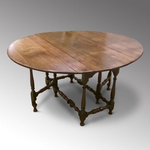 Late 17th/early 18th Century Oak Gate Leg Table